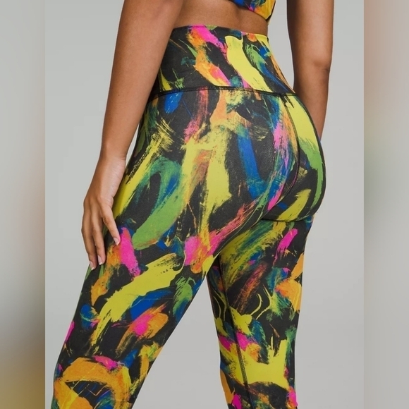 Lululemon Wunder Train Contour Fit High-Rise Tight 25" Undertone Multi Size 4 - Picture 4 of 12